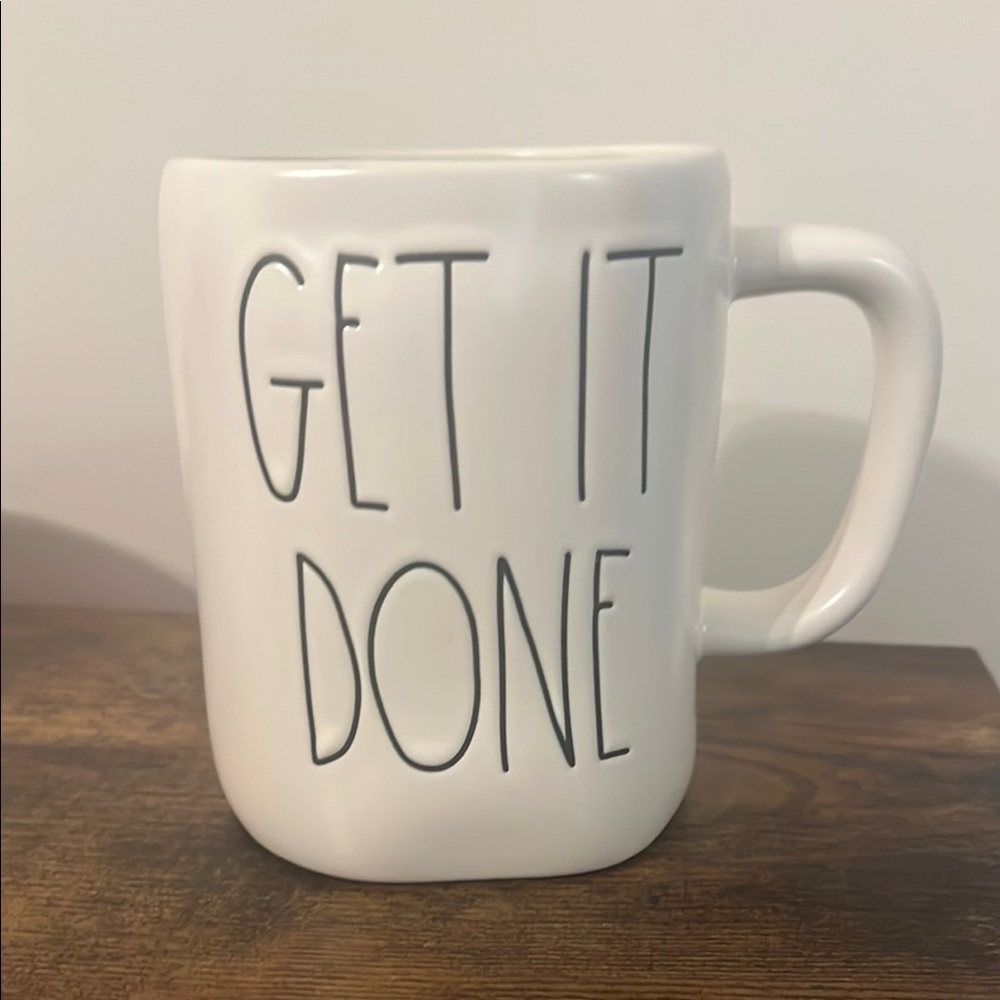 Rae Dunn White Ceramic Dining Mugs